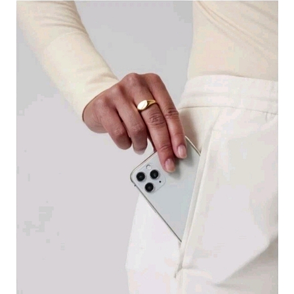 🆕️ Athleta Endeavor Relaxed Pant Ivory Large Tall Wide Leg Travel Work Cabin - Picture 10 of 13